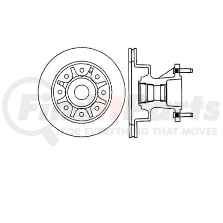 E12570048 by BENDIX - Disc Brake Rotor