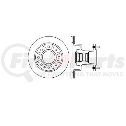Bendix E12570049 Disc Brake Rotor Rotor