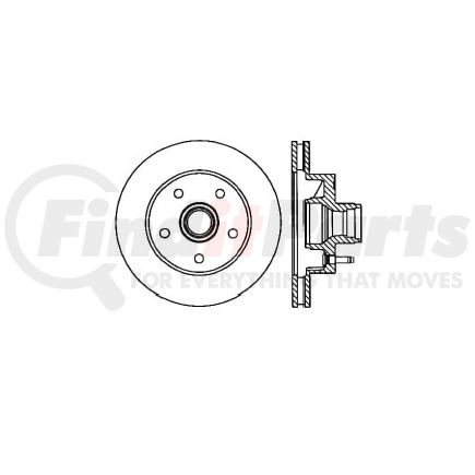 E12570054 by BENDIX - Disc Brake Rotor