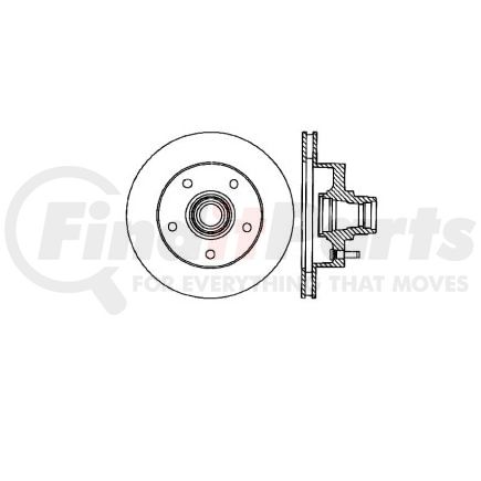 E12570044 by BENDIX - Disc Brake Rotor