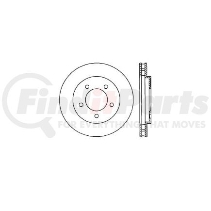 E12570063 by BENDIX - Disc Brake Rotor