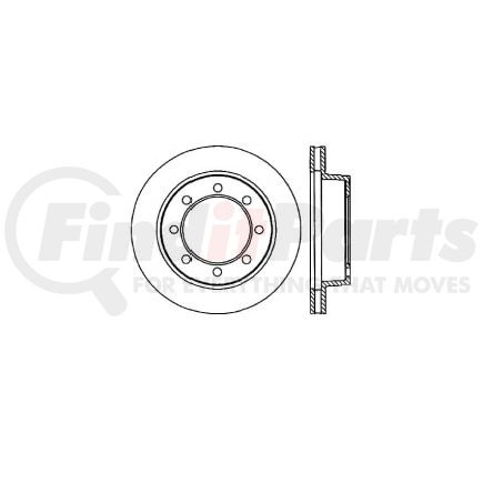 E12570058 by BENDIX - Disc Brake Rotor