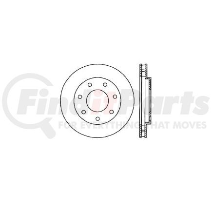 E12570067 by BENDIX - Disc Brake Rotor