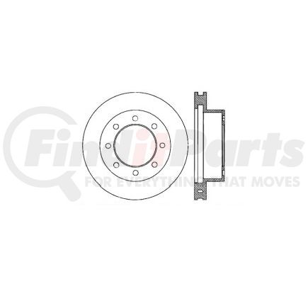 E12570072 by BENDIX - Disc Brake Rotor