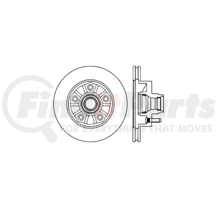 Bendix E12570081 Disc Brake Rotor Rotor