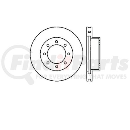 E12570073 by BENDIX - Disc Brake Rotor