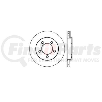 E12570093 by BENDIX - Disc Brake Rotor