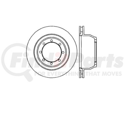 E12570084 by BENDIX - Disc Brake Rotor