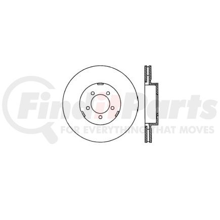 Bendix E12570098 Disc Brake Rotor Rotor