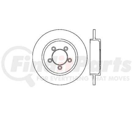 E12570095 by BENDIX - Disc Brake Rotor