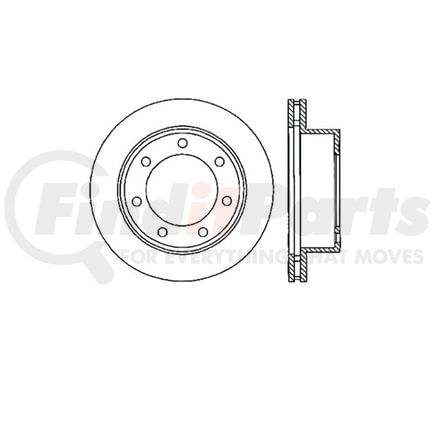 E12570108 by BENDIX - Disc Brake Rotor