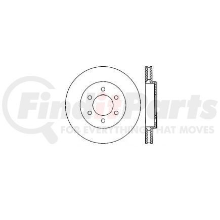 Bendix E12570102 Disc Brake Rotor Rotor