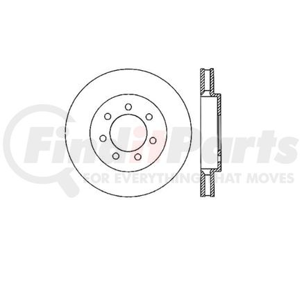 E12570106 by BENDIX - Disc Brake Rotor