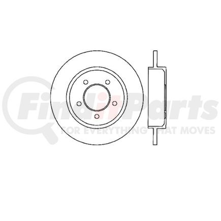 E12570113 by BENDIX - Disc Brake Rotor