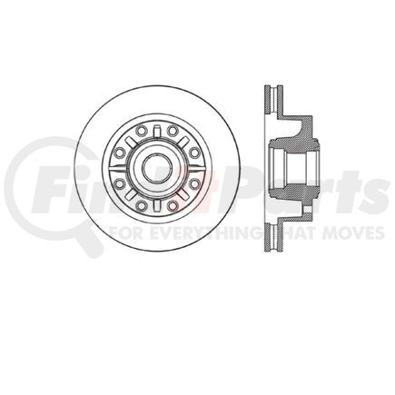 E12570126 by BENDIX - Disc Brake Rotor