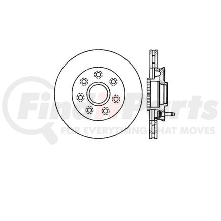 E12570134 by BENDIX - Disc Brake Rotor