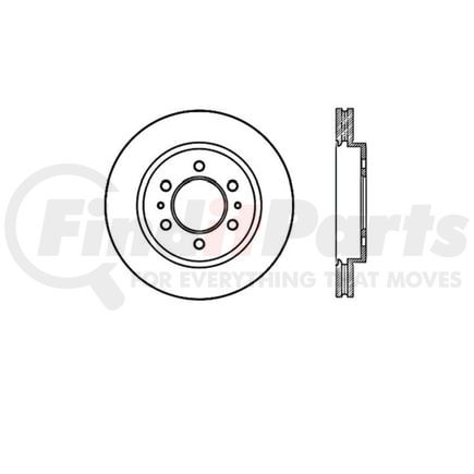E12570135 by BENDIX - Disc Brake Rotor