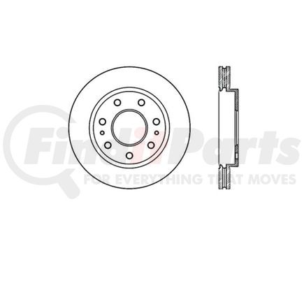 E12570136 by BENDIX - Disc Brake Rotor