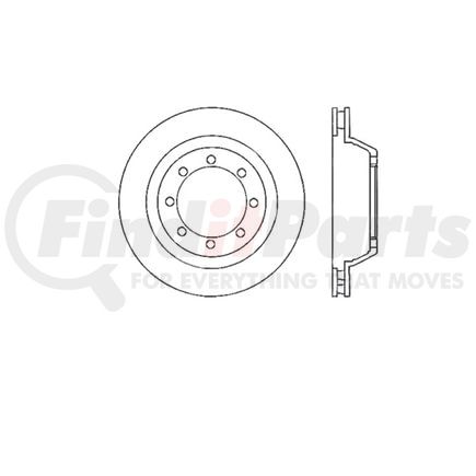 E12571020 by BENDIX - Disc Brake Rotor