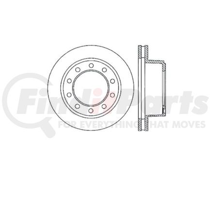 Bendix E12571023 Disc Brake Rotor Rotor