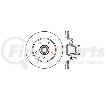 E12571022 by BENDIX - Disc Brake Rotor
