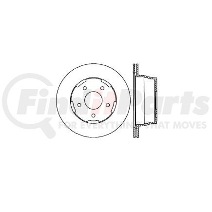 Bendix E12571041 Disc Brake Rotor Rotor