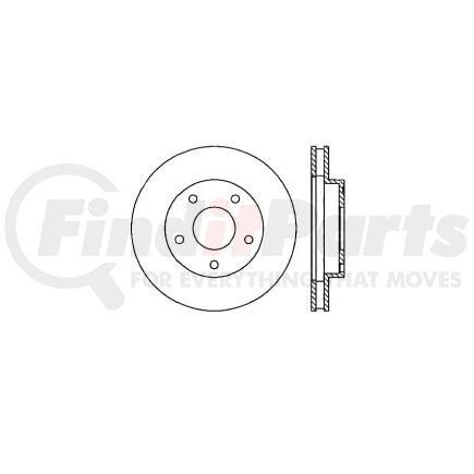 E12571043 by BENDIX - Disc Brake Rotor