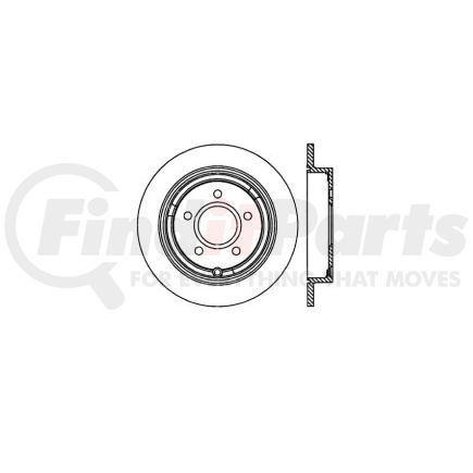 E12571053 by BENDIX - Disc Brake Rotor