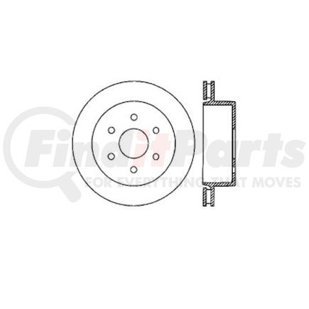 E12571059 by BENDIX - Disc Brake Rotor