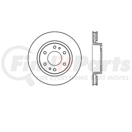 Bendix E12571068 Disc Brake Rotor Rotor