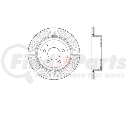 E12571078 by BENDIX - Formula Blue™ Heavy-Duty E-Coated Brake Rotor - Solid, 303 mm OD