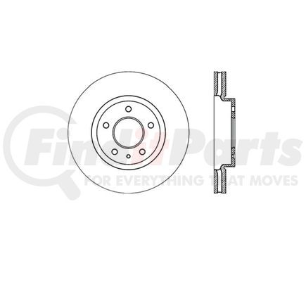 Bendix E12571072 Disc Brake Rotor Rotor