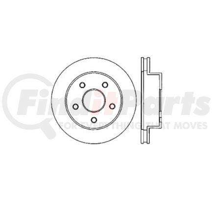 E12572055 by BENDIX - Disc Brake Rotor