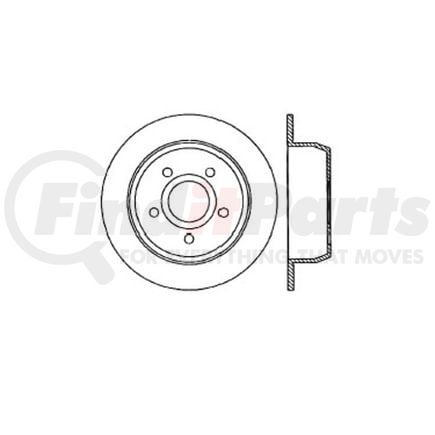 E12572048 by BENDIX - Disc Brake Rotor