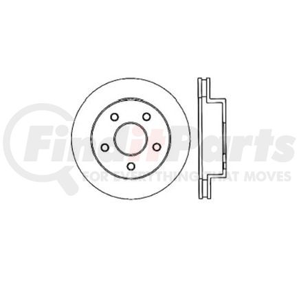 E12572053 by BENDIX - Disc Brake Rotor