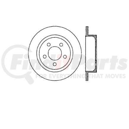 E12572068 by BENDIX - Disc Brake Rotor