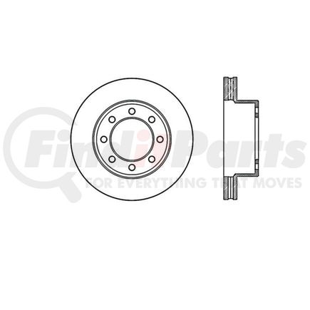 E12572077 by BENDIX - Disc Brake Rotor