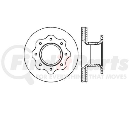 E12580006 by BENDIX - Disc Brake Rotor