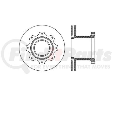 E12580009 by BENDIX - Disc Brake Rotor