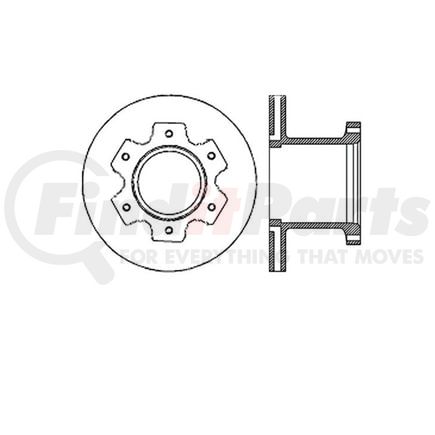 E12580008 by BENDIX - Disc Brake Rotor