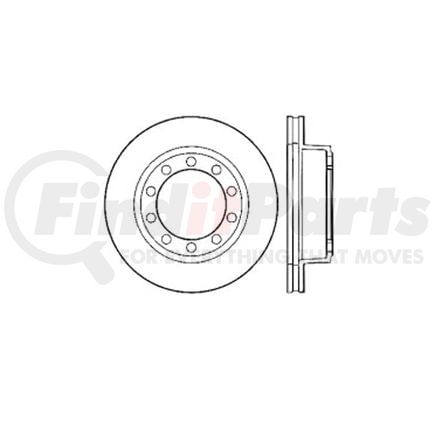Bendix E12584027 Disc Brake Rotor Rotor
