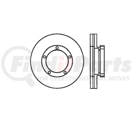 E12582005 by BENDIX - Disc Brake Rotor