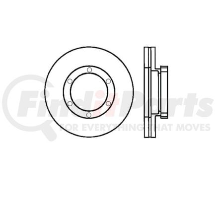 E12582006 by BENDIX - Rotor