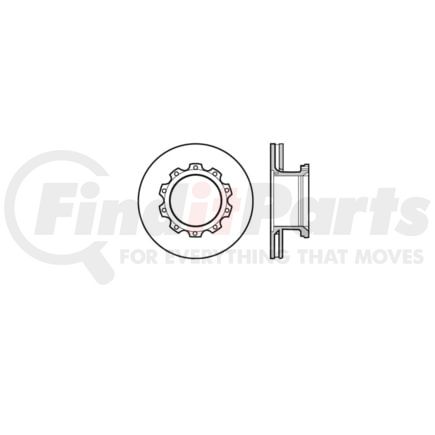 E12591008 by BENDIX - Brake Rotor, Service New