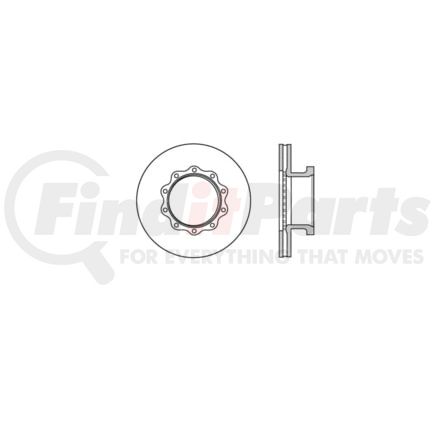 E12591006 by BENDIX - Disc Brake Rotor