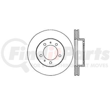 E12647043 by BENDIX - Disc Brake Rotor
