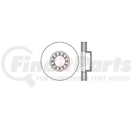 Bendix E12648024 Disc Brake Rotor Rotor