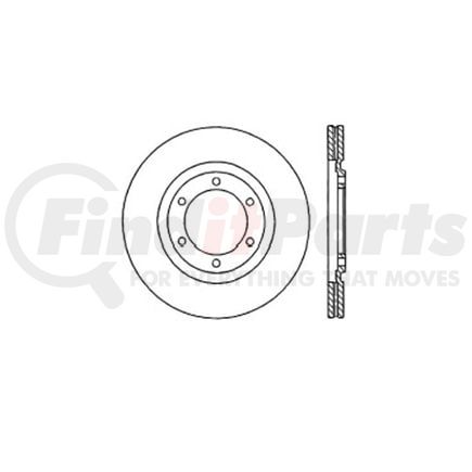 E12650037 by BENDIX - Disc Brake Rotor