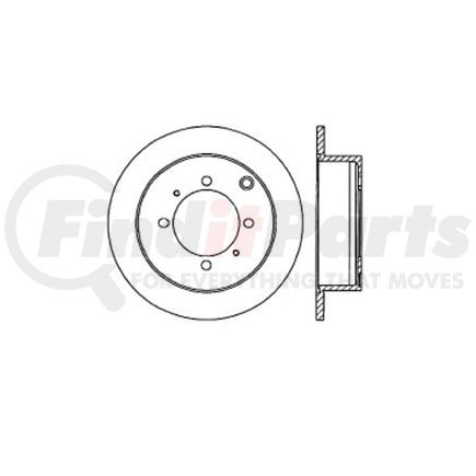 E12651043 by BENDIX - Disc Brake Rotor
