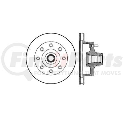 E12670007 by BENDIX - Rotor